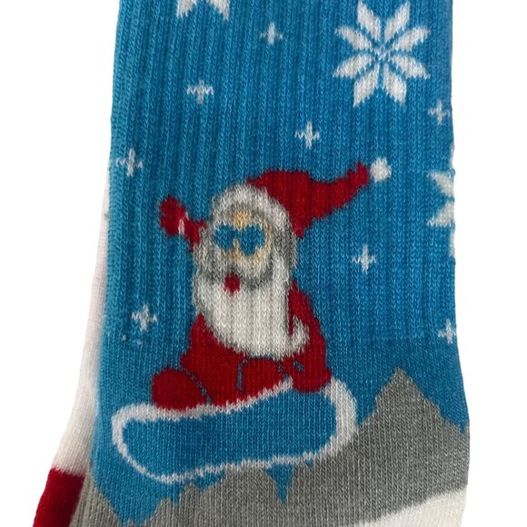 Two Sox Brand Holiday Socks Size 10-13 New Snowflake Santa Christmas - Picture 3 of 5